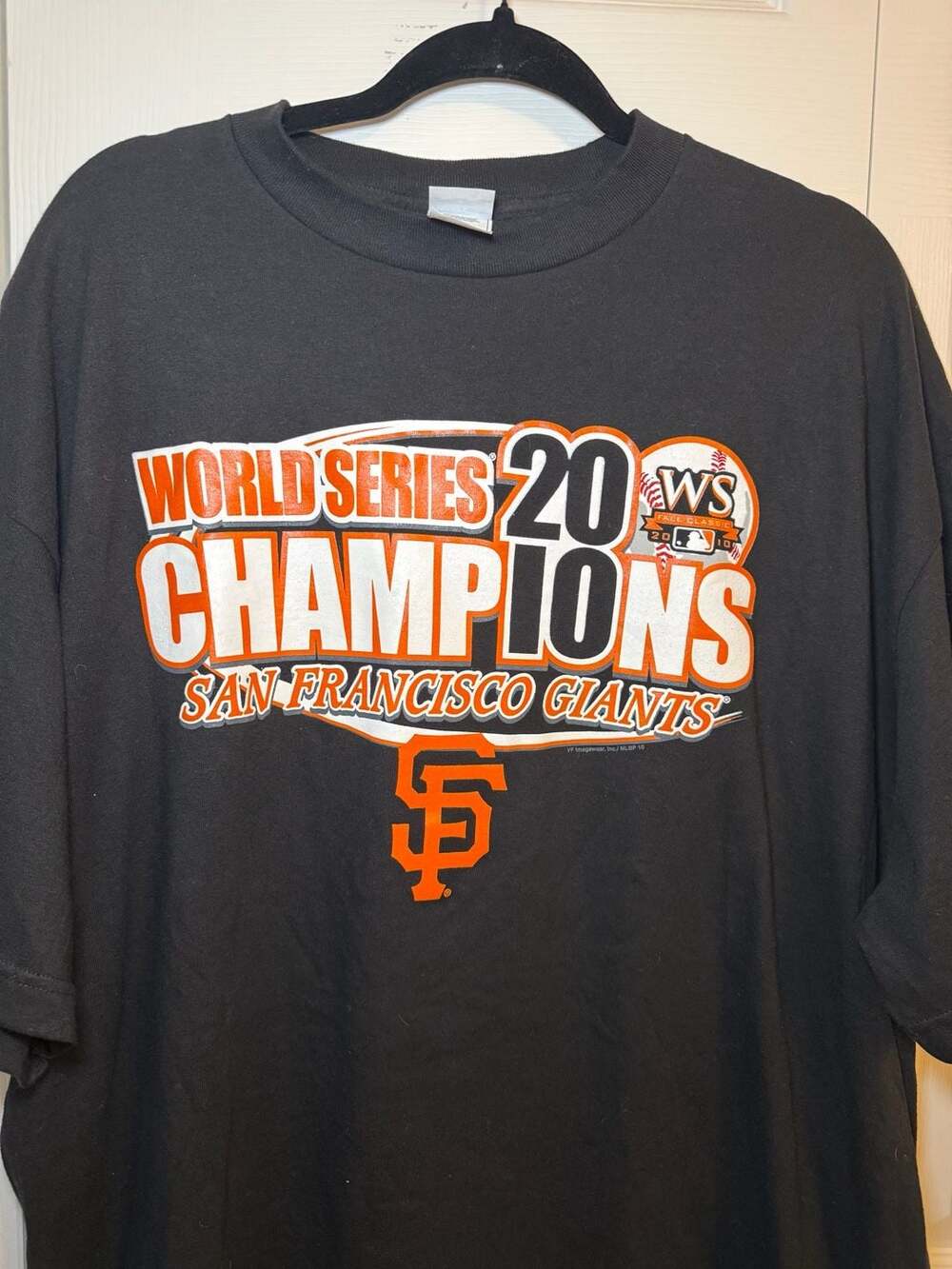 San Francisco Giants 2010 World Series Champions T-Shirt Black